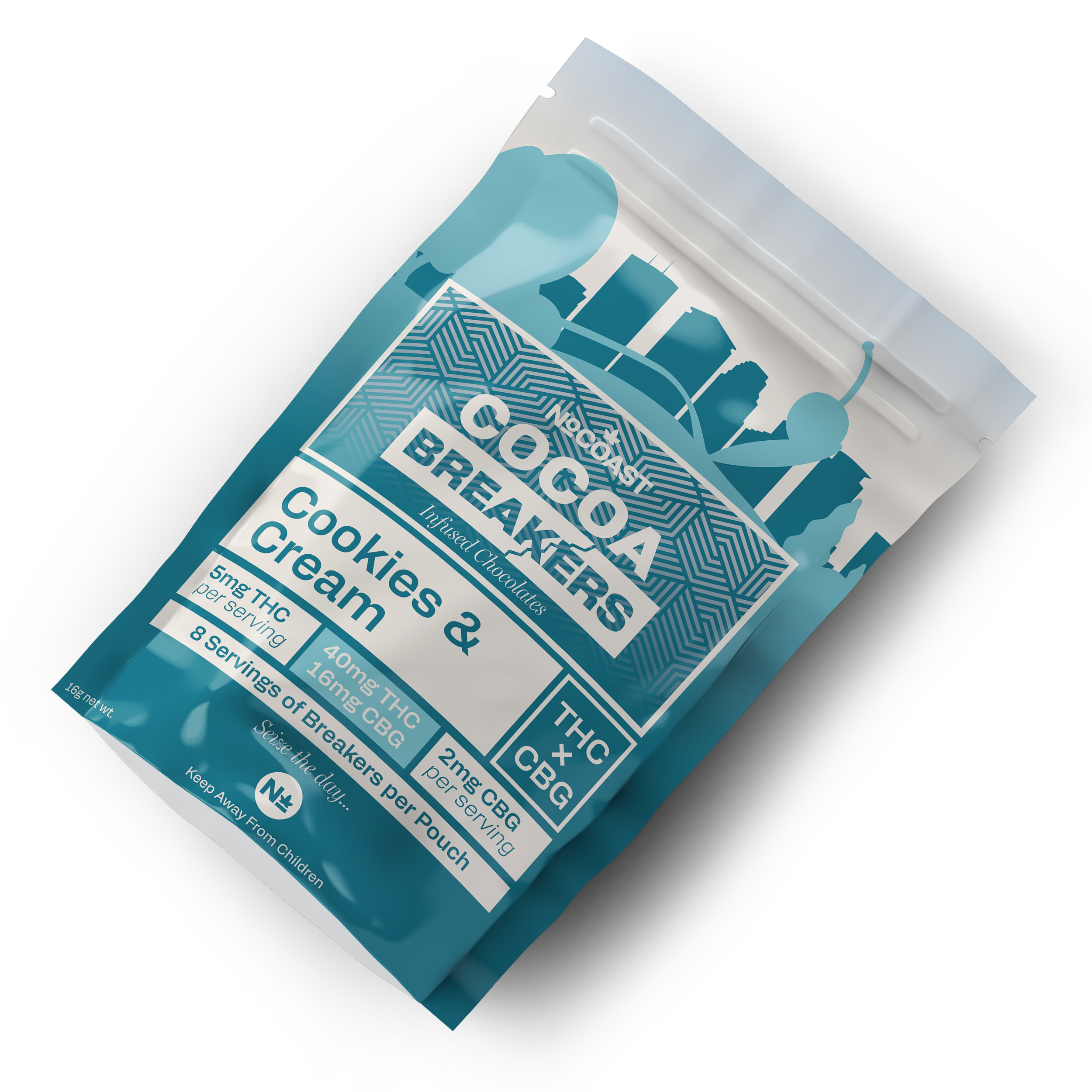 Cookies & Cream - Cocoa Breakers: Infused THC Chocolate – No Coast