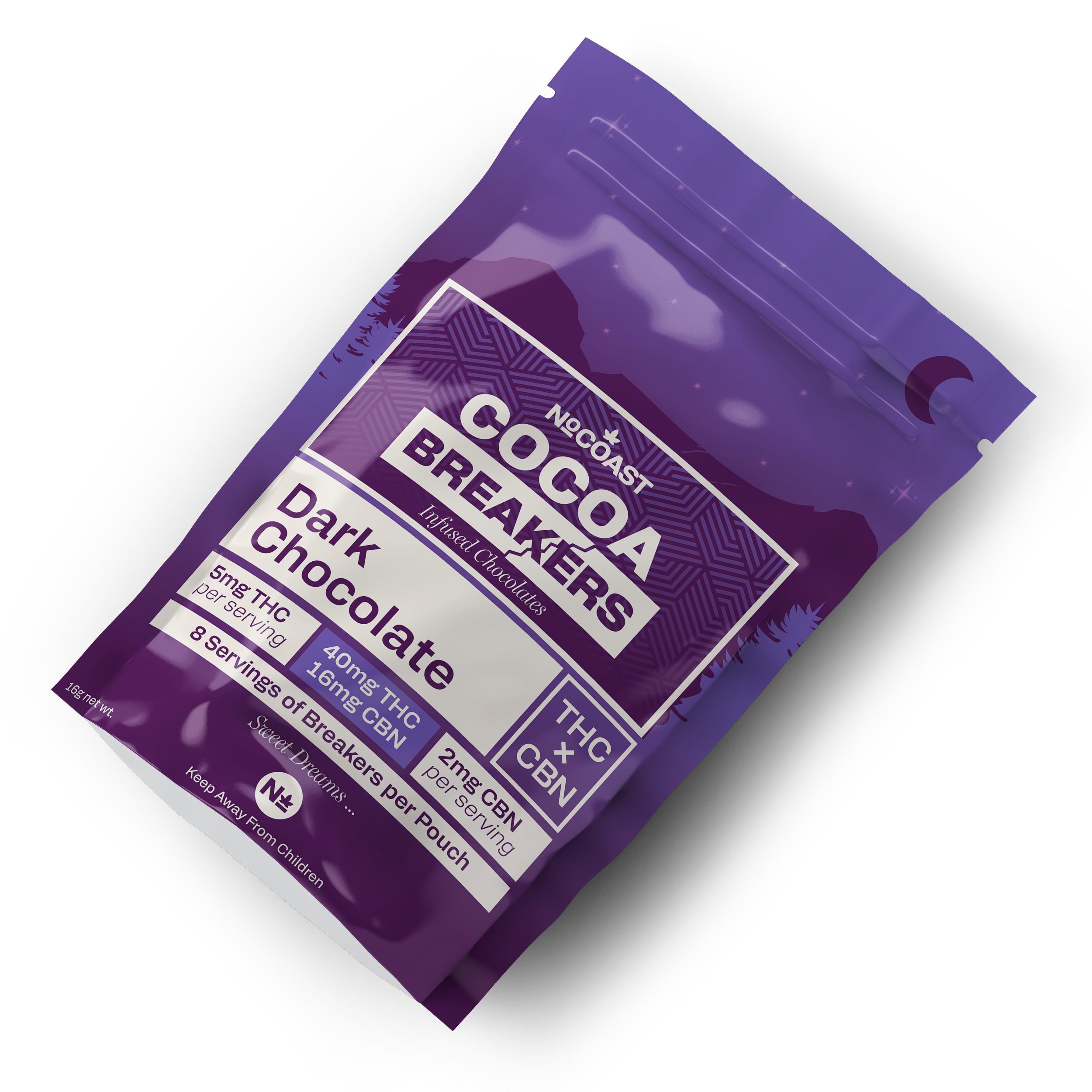 Dark Chocolate - Cocoa Breakers: Infused THC Chocolate – No Coast