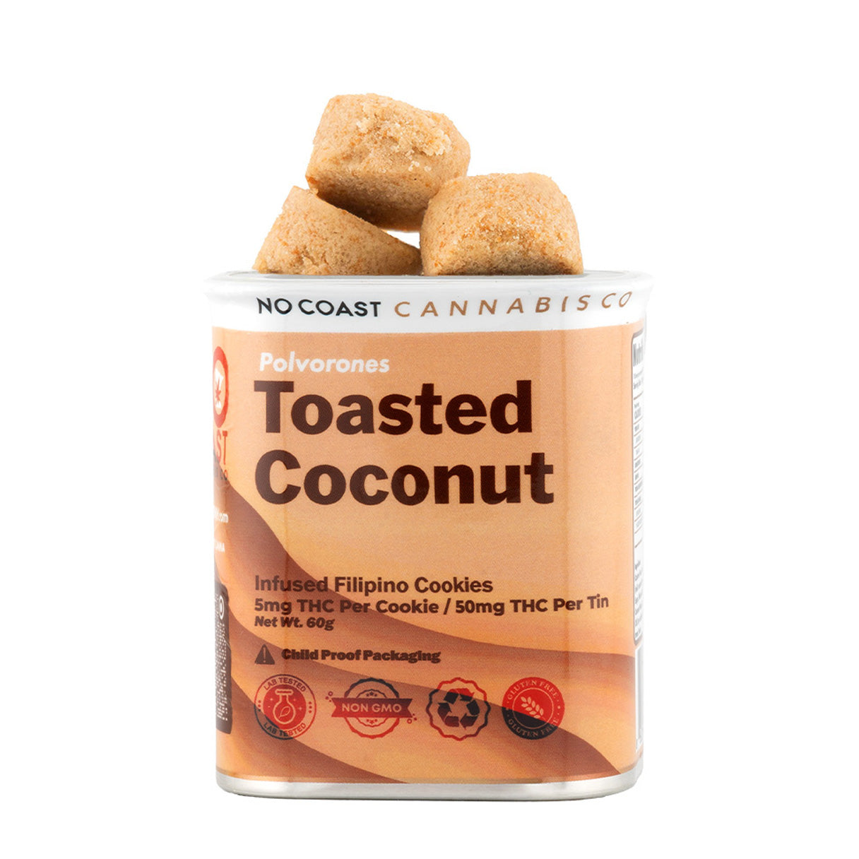 Toasted Coconut - Polvorónes: Infused THC Cookies – No Coast